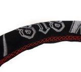 NRG Reinforced Steering Wheel (3in. Deep) Jeff Jones Sig Blk Suede, Red Stich, Car Livery Embroidery thumbnail 5