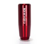 NRG Universal Short Shifter Knob - 3.5in. Length / Heavy Weight .85Lbs. - Red thumbnail 3
