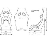 NRG FRP Bucket Seat Black - X Large thumbnail 4