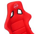 NRG FRP Fiber Glass Bucket Seat (Red) - XLarge thumbnail 4