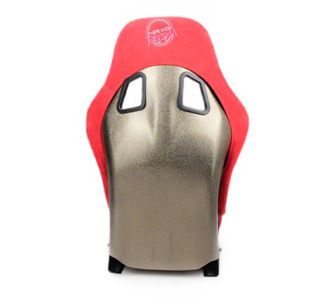 NRG FRP Bucket Seat ULTRA Edition - Medium (Red Alcantara/Pearlized Back) thumbnail 1
