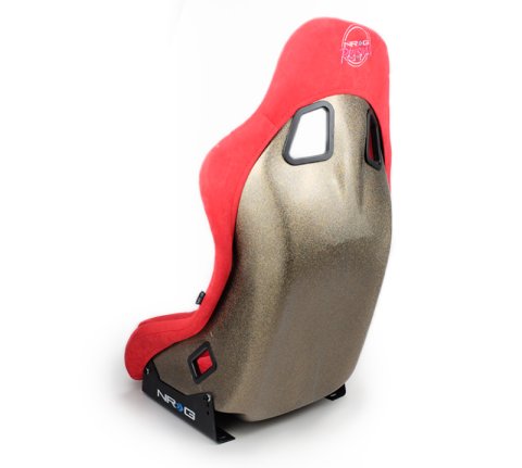 NRG FRP Bucket Seat ULTRA Edition - Medium (Red Alcantara/Pearlized Back) thumbnail 2