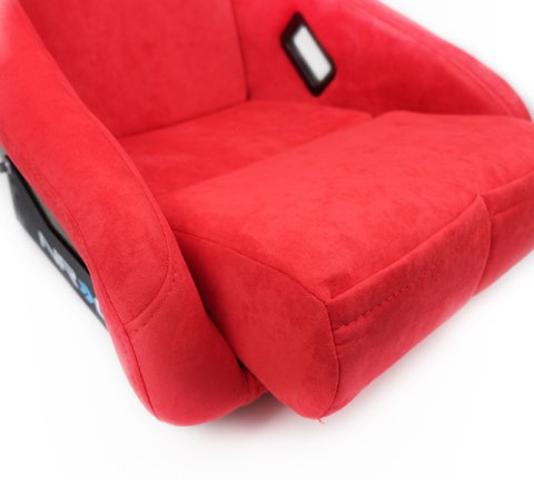 NRG FRP Bucket Seat ULTRA Edition - Medium (Red Alcantara/Pearlized Back) thumbnail 3