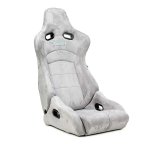 NRG Prisma Lab Reclinable Bucket Racing Seat - Pair (Grey Vegan Suede) thumbnail 2