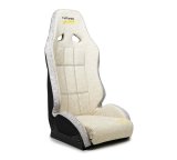 NRG Defender Water Resistant Steel Frame Susp. Seat - Tan w/ Sand Trim/Defender Logo/Side Bracket thumbnail 1