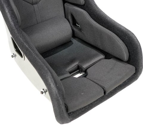 NRG FIA Competition Seat w/ Head Containment & Comp Fabric FIA Velcro Paddings - Thin Cushion (Blk) thumbnail 2