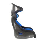 NRG FIA Competition Seat w/ Head Containment & Comp Fabric Velcro Paddings Small Thin Cushion - Blue thumbnail 5