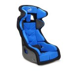 NRG FIA Competition Seat w/ Head Containment & Comp Fabric Velcro Paddings Small Thin Cushion - Blue thumbnail 8