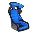 NRG FIA Competition Seat w/ Head Containment & Comp Fabric Velcro Paddings Snug Thick Cushion - Blue thumbnail 8