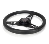 NRG Aluminum Steering Wheel 330mm - Arow Cutout - Ergonomic Grip - Anadized Black thumbnail 2