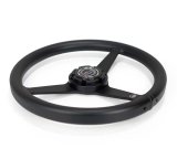 NRG Aluminum Steering Wheel 330mm - Heritage Solid Spoke - Ergonomic Grip - Anadized Black thumbnail 3