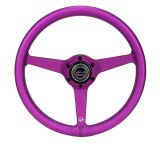NRG Aluminum Steering Wheel 330mm - Heritage Solid Spoke - Ergonomic Grip - Anadized Purple thumbnail 1
