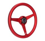 NRG Aluminum Steering Wheel 330mm - Heritage Solid Spoke - Ergonomic Grip - Anadized Red thumbnail 3