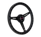 NRG Aluminum Steering Wheel 330mm - Extra Light - Ergonomic Grip - Anadized Black thumbnail 2