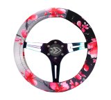 NRG Steering Wheel Cover - Sakura Stretch Polyester w/ PrismaTag thumbnail 2