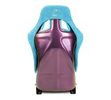 NRG FRP Bucket Seat (Medium) Prisma-Chromatic Dark Teal Vegan Suede w/ Chameleon Back thumbnail 1