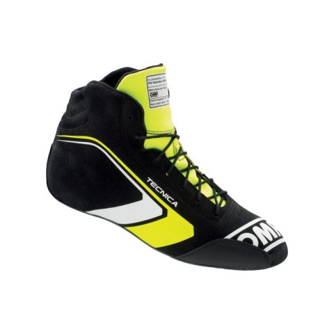 OMP Tecnica Shoes Black/Fluorescent Yellow - Size 40 (Fia 8856-2018) thumbnail 3