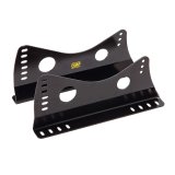 OMP Couple Of Seat Brackets With Lateral Attachments Steel Thick 3 mm Black thumbnail 3