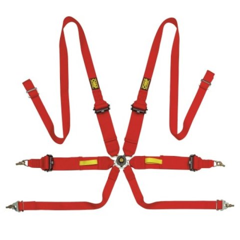 OMP Tecnica 3/2 Safety Harness - Red thumbnail 1