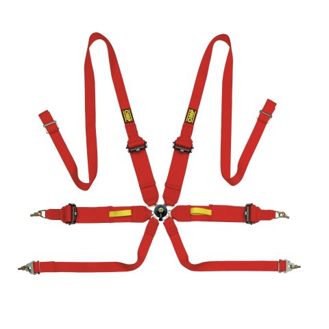 OMP Tecnica 3/2 Safety Harness - Red thumbnail 2