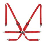 OMP Safety Harness One 2In Endurance Red Pull Down - (Fia 8853-2016) thumbnail 1
