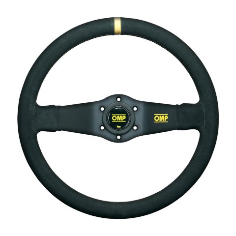 OMP Rally Dished Steering Wheel 350mm - Small Suede (Black) thumbnail 1