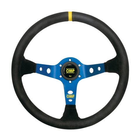 OMP Corsica Dished Steering Wheel Suede 3 Blue Anod thumbnail 1