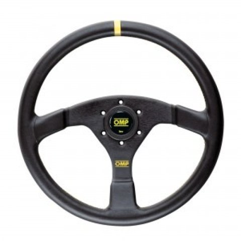 OMP Velocita Flat Steering Wheel 350mm - - Large Leather (Black) thumbnail 3