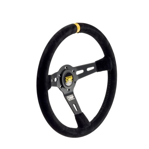 OMP RS Steering Wheel Black/Yellow D 350 thumbnail 1