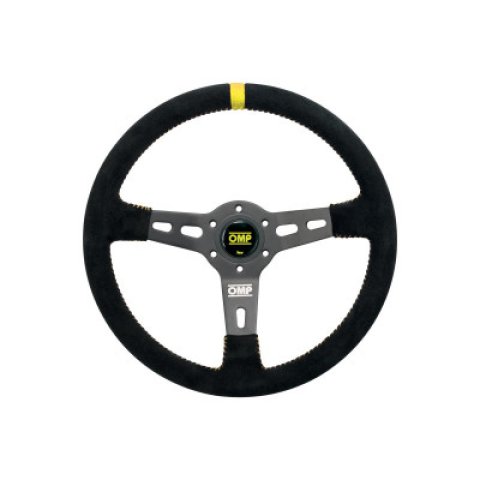 OMP RS Steering Wheel Black/Yellow D 350 thumbnail 3
