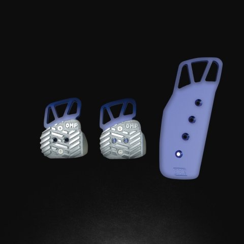 OMP Anodized Aluminum Pedals - Blue (Set of 3) thumbnail 2