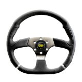 OMP Cromo Steering Wheel w/ 3 Steel Spokes Supplied thumbnail 1