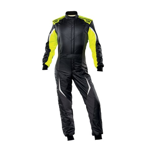 OMP Tecnica Evo Suit Black/Yellow Size 56 Fia 8856-2018+SFI thumbnail 2