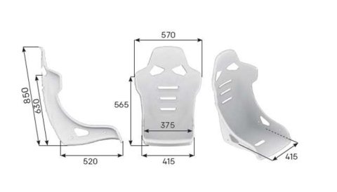 OMP RT Carbon Seat - Leather & Alcantara Black (FIA 8855-1999) thumbnail 1
