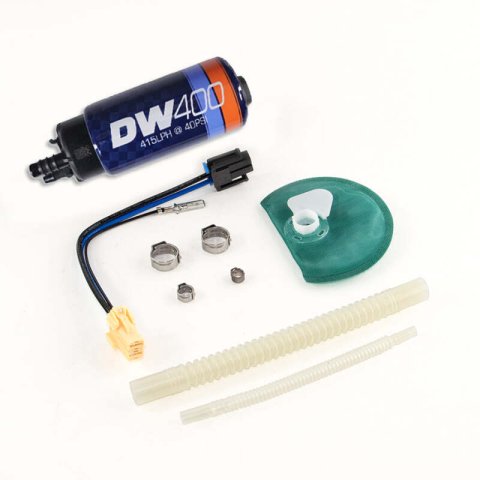 DeatschWerks 415LPH DW400 Fuel Pump w/9-1047 Install Kit 15-17 Ford Mustang V6/GT w/ 1/8in Venturi thumbnail 1