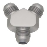 DeatschWerks 8AN Male Flare + 8AN Male Flare To 8AN Male Flare Y-Block Fitting thumbnail 1