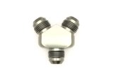 DeatschWerks 8AN Male Flare + 8AN Male Flare To 8AN Male Flare Y-Block Fitting thumbnail 2