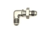 DeatschWerks 6AN Male Flare To 6AN Male Flare Bulkhead Adapter 90-Degree (Incl. Nut) thumbnail 1