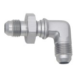 DeatschWerks 6AN Male Flare To 6AN Male Flare Bulkhead Adapter 90-Degree (Incl. Nut) thumbnail 2