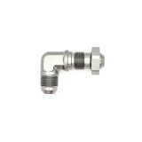 DeatschWerks 8AN Male Flare To 8AN Male Flare Bulkhead Adapter 90-Degree (Incl. Nut) thumbnail 1