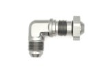 DeatschWerks 8AN Male Flare To 8AN Male Flare Bulkhead Adapter 90-Degree (Incl. Nut) thumbnail 2