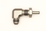 DeatschWerks 8AN Male Flare To 5/16in. Male Barb Bulkhead Adapter 90-Degree (Incl. Nut) thumbnail 6