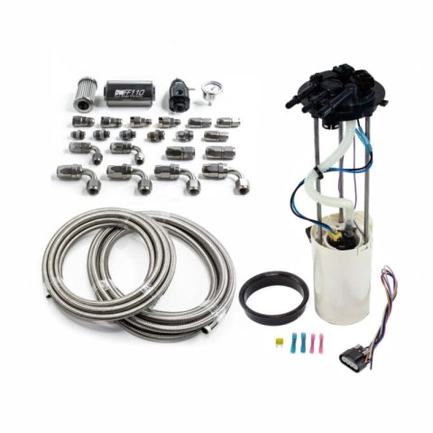 DeatschWerks 1999-2004 GM Truck DW400 Pump Module w/CPE fuel lines thumbnail 1