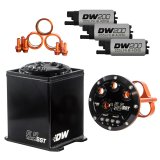 DeatschWerks 5.5L Modular Surge Tank Includes 3 DW200 Fuel Pumps thumbnail 1