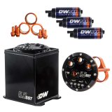 DeatschWerks 5.5L Modular Surge Tank Includes 3 DW200 Fuel Pumps thumbnail 3
