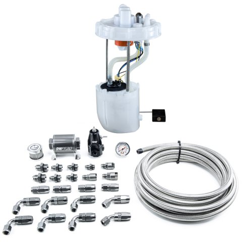 DeatschWerks 12-15 Honda Civic Si/13-15 Acura ILX DW400 Pump Module & Return Kit w/CPE Fuel Lines thumbnail 1