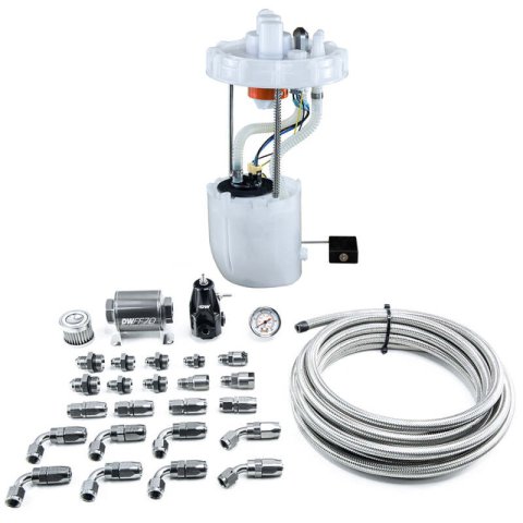 DeatschWerks 12-15 Honda Civic Si/13-15 Acura ILX DW400 Pump Module & Return Kit w/CPE Fuel Lines thumbnail 2