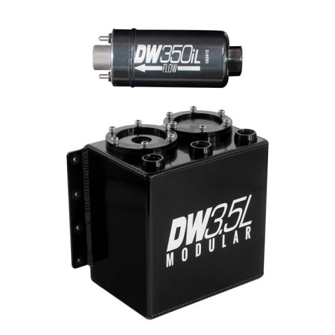 DeatschWerks 3.5L Modular Surge Tank (Incl. 1 DW350iL In-Line Fuel Pump) thumbnail 4