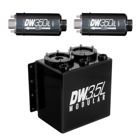 DeatschWerks 3.5L Modular Surge Tank (Incl. 2 DW350iL In-Line Fuel Pump) thumbnail 4