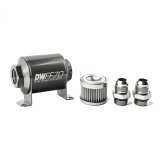 DeatschWerks Stainless Steel 10AN 10 Micron Universal Inline Fuel Filter Housing Kit (70mm) thumbnail 2